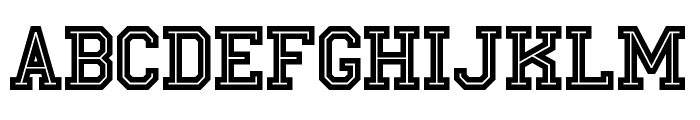 North Arena Inline Font UPPERCASE