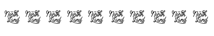 North Land Swash Font OTHER CHARS
