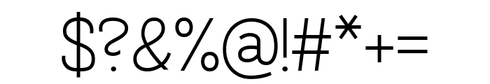 Northline Light Font OTHER CHARS