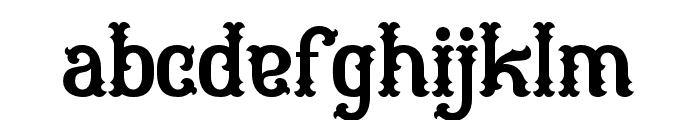 Nosieg-Regular Font LOWERCASE