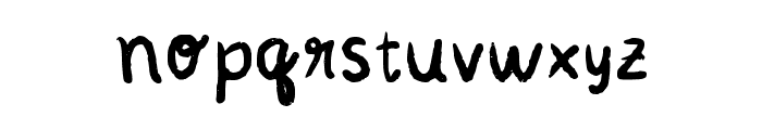 Nostalgic Notes Regular Font LOWERCASE