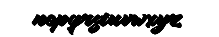 Nostalgic Shadow Font LOWERCASE