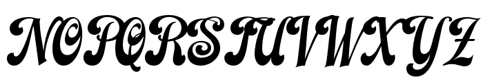 NosternScript Font UPPERCASE
