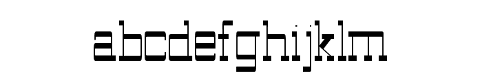Notchie Regular Font LOWERCASE