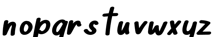 Note Kids School Italic Font LOWERCASE