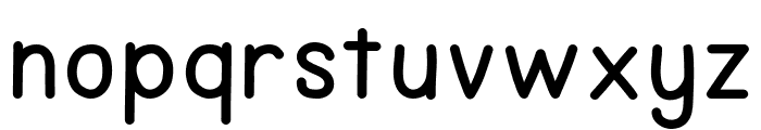 Notes Schedule Bold Font LOWERCASE