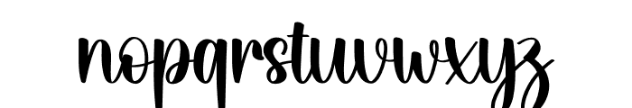 Nothing Holliday Font LOWERCASE