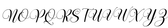 Nothing Script Italic Font UPPERCASE