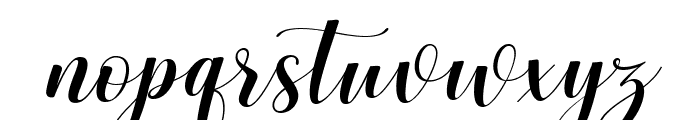 Nothing Script Italic Font LOWERCASE