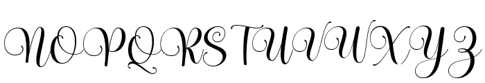 Nothing Script Regular Font UPPERCASE