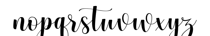 Nothing Script Regular Font LOWERCASE