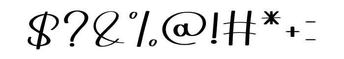 Nothing Summer Font OTHER CHARS
