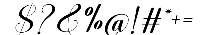 NothingScript-Italic Font OTHER CHARS