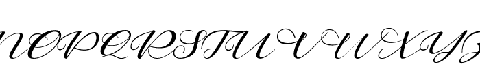 NothinghamScript-Italic Font UPPERCASE