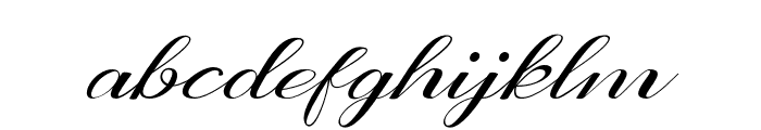 NothinghamScript-Italic Font LOWERCASE