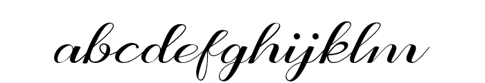 NothinghamScript-Regular Font LOWERCASE