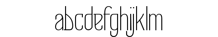 Novare ExtraLight Font LOWERCASE