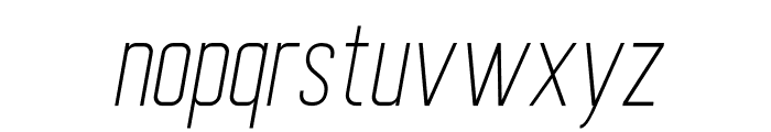 November Thin Italic Font LOWERCASE