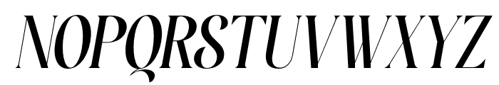Novera Belessa Italic Font UPPERCASE