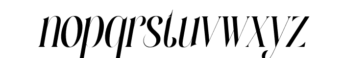 Novera Belessa Italic Font LOWERCASE
