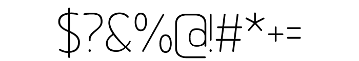 Novestopia Rounded Thin Font OTHER CHARS