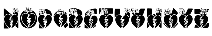 Novox Heartbreak Font UPPERCASE