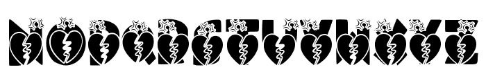 Novox Heartbreak Font LOWERCASE