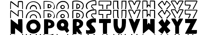 Novox Stacked Font UPPERCASE