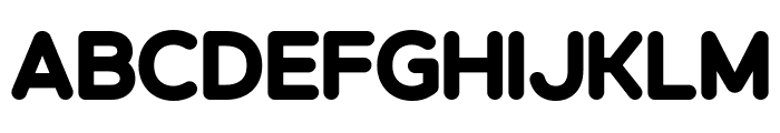 Noxabold Round Font UPPERCASE