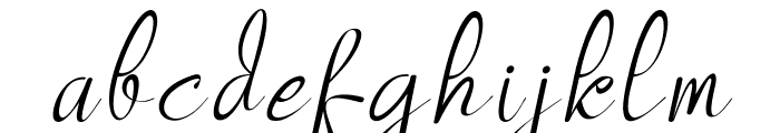 Nozomi Thin Italic Font LOWERCASE