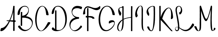 Nozomi Thin Font UPPERCASE