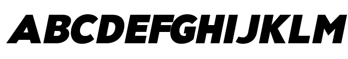 Nsai Pro Black Italic Font UPPERCASE