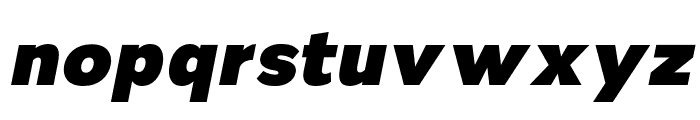 Nsai Pro Black Italic Font LOWERCASE