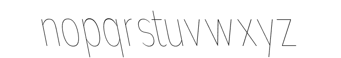 Nsai Pro Comp Hair Slant Font LOWERCASE