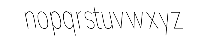 Nsai Pro Comp Thin Slant Font LOWERCASE