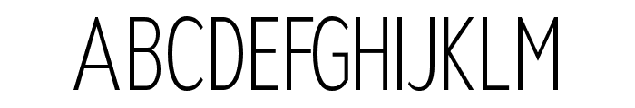 Nsai Pro Compressed ExtraLight Font UPPERCASE
