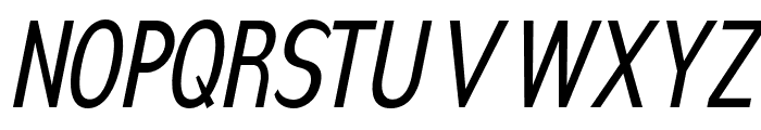 Nsai Pro Compressed Italic Font UPPERCASE