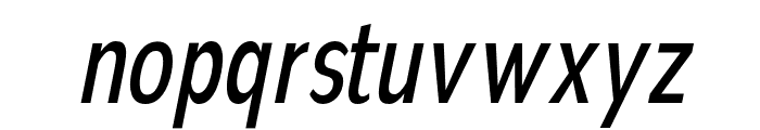 Nsai Pro Compressed News Italic Font LOWERCASE