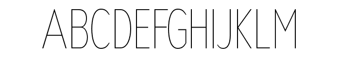 Nsai Pro Compressed Thin Font UPPERCASE