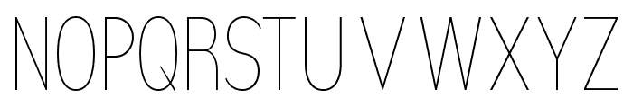 Nsai Pro Compressed Thin Font UPPERCASE