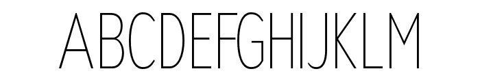 Nsai Pro Compressed UltraLight Font UPPERCASE