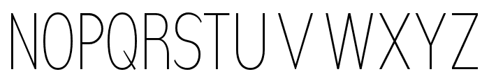 Nsai Pro Compressed UltraLight Font UPPERCASE