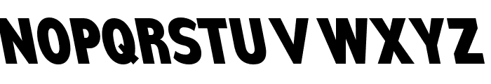 Nsai Pro Cond Black Slant Font UPPERCASE