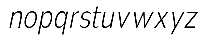Nsai Pro Cond ExtLt Ita Font LOWERCASE