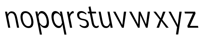 Nsai Pro Cond Light Slant Font LOWERCASE