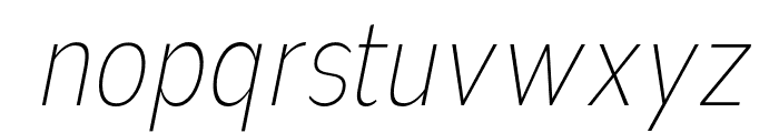 Nsai Pro Cond UltLt Ita Font LOWERCASE