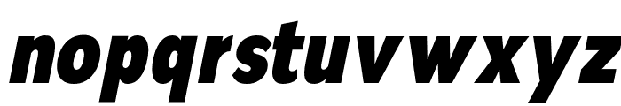 Nsai Pro Condensed Black Italic Font LOWERCASE