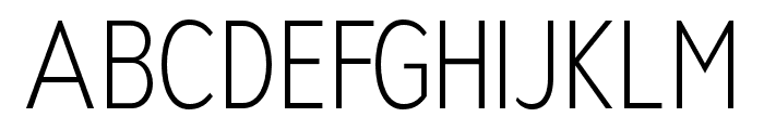 Nsai Pro Condensed ExtraLight Font UPPERCASE