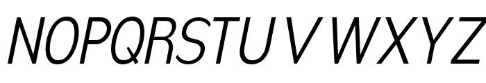 Nsai Pro Condensed Light Italic Font UPPERCASE