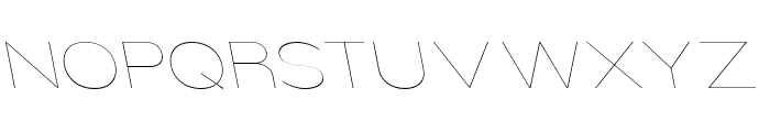 Nsai Pro Exp Hair Slant Font UPPERCASE